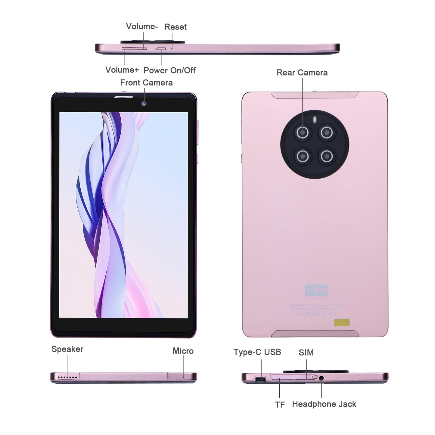 Cidea Tablette 8" CM815 256GB STOCKAGE ET 6GB RAM 5GLTE - CalidadZ