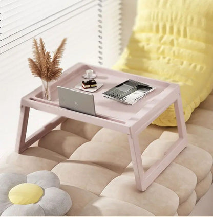 طاولة السرير مع أرجل قابلة للطي